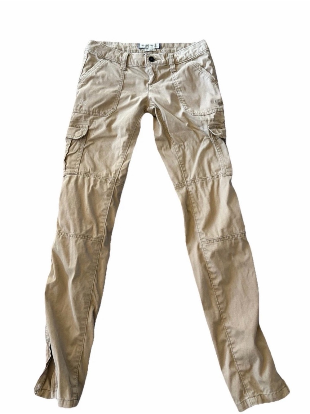 Woman’s Y2K Khaki Cargo Pants - Lightweight Utility Style
